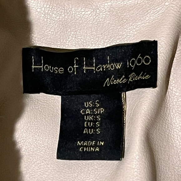 House of Harlow 1960 Vegan Leather/ Faux Fur Coat - Picture 4 of 10